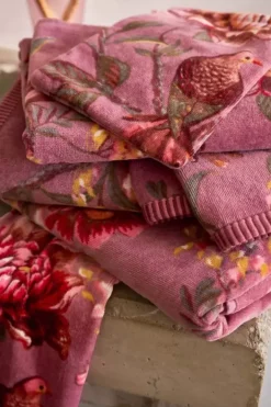 Pip Studio Handdoeken<Badhanddoek Secret Garden Mauve 55X100Cm Paars