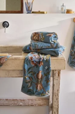 Pip Studio Handdoeken<Badhanddoek Secret Garden 55X100Cm Blauw