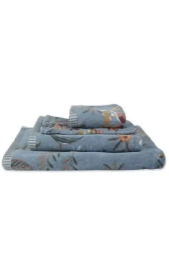 Pip Studio Handdoeken<Badhanddoek Secret Garden 55X100Cm Blauw