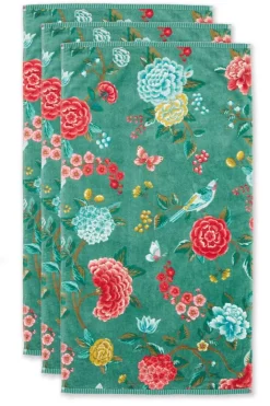Pip Studio Handdoeken<Badhanddoek Set/3 Good Evening 55X100 Cm Groen
