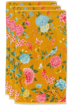 Pip Studio Handdoeken<Badhanddoek Set/3 Good Evening 55X100 Cm Geel