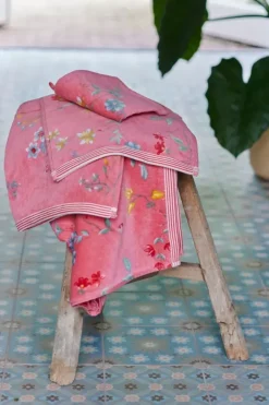 Pip Studio Handdoeken<Badhanddoek Set/3 Les Fleurs 55X100 Cm Roze