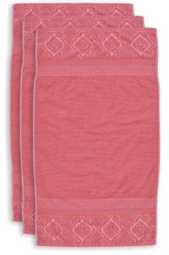 Pip Studio Handdoeken<Badhanddoek Set/3 Soft Zellige 55X100 Cm Koraal