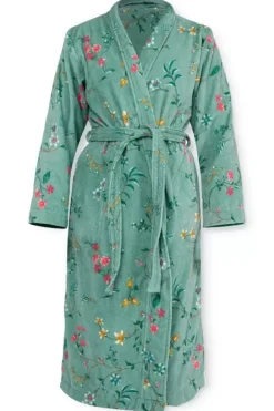 Pip Studio Badjassen<Badjas Les Fleurs Groen