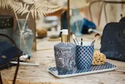 Pip Studio Zeeppompjes<Badkamer Accessoires Set/3 Kyoto Festival Blauw
