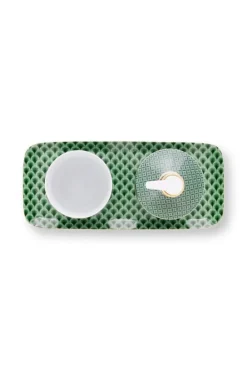 Pip Studio Zeeppompjes<Badkamer Accessoires Set/3 Kyoto Festival Groen