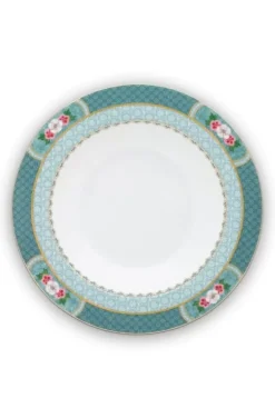 Pip Studio Diepe Borden<Blushing Birds Diep Bord 21,5 Cm Blauw