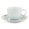 Pip Studio Kop/Schotel<Blushing Birds Espresso Kop & Schotel Wit