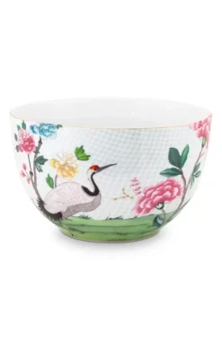 Pip Studio Saladeschalen<Blushing Birds Grote Kom Wit 23 Cm