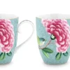 Pip Studio Koffiemokken<Blushing Birds Set/2 Mokken Groot Blauw