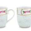 Pip Studio Koffiemokken<Blushing Birds Set/2 Mokken Klein Wit