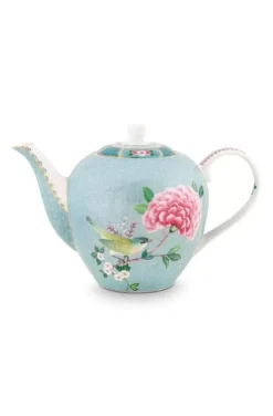 Pip Studio Theepotten<Blushing Birds Theepot Groot Blauw