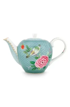 Pip Studio Theepotten<Blushing Birds Theepot Klein Blauw