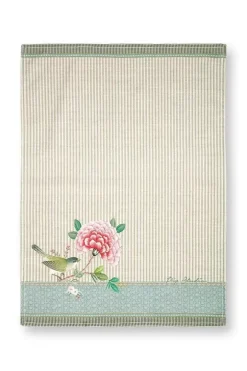 Pip Studio Theedoeken<Blushing Birdstheedoek Khaki