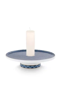 Pip Studio Kandelaars<Cross Stitch Kaarshouder 14Cm Blauw