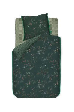 Pip Studio Dekbedovertrekken<Dekbedovertrek Kawai Flower Donker Groen