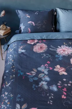 Pip Studio Dekbedovertrekken<Dekbedovertrek Tokyo Bouquet Donker Blauw