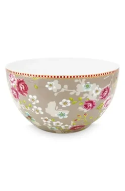 Pip Studio Kommen<Early Bird Kom Chinese Rose 18 Cm Khaki