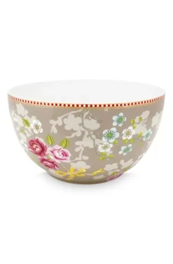 Pip Studio Kommen<Early Bird Kom Chinese Rose 18 Cm Khaki
