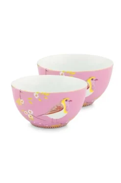 Pip Studio Kommen<Early Bird Set/2 Kommen 15 Cm Roze