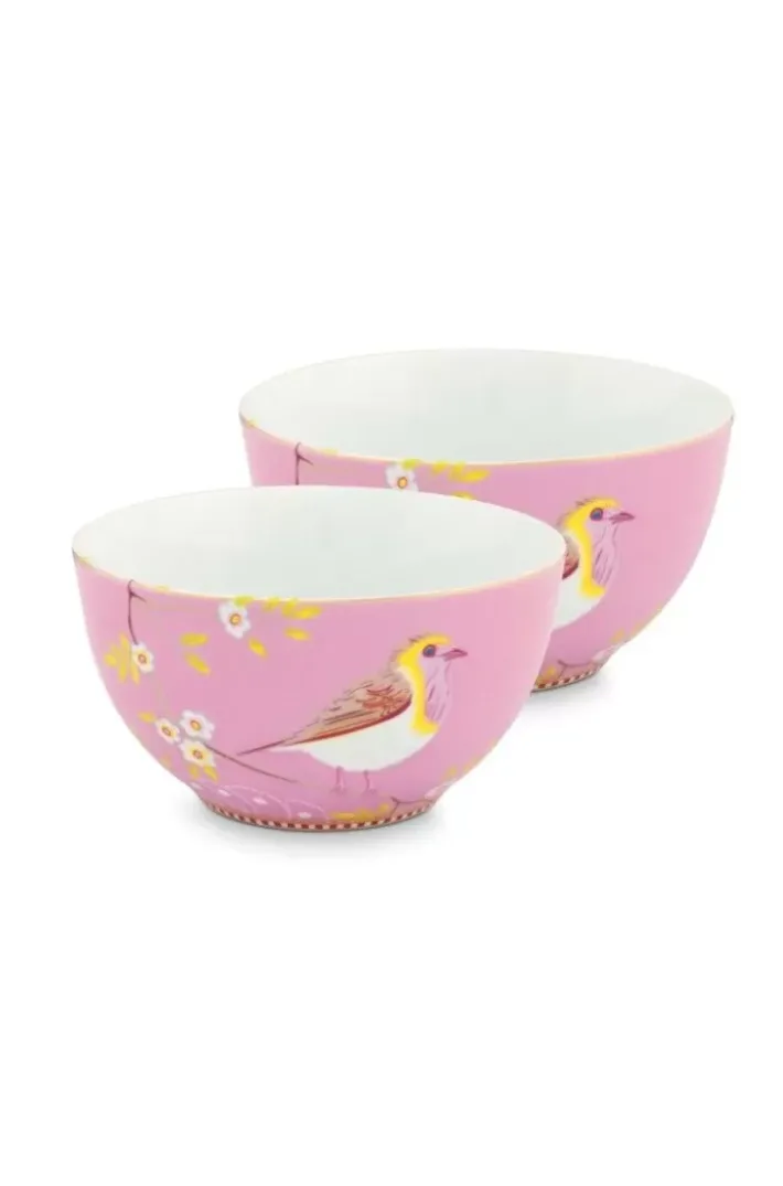 Pip Studio Kommen<Early Bird Set/2 Kommen 15 Cm Roze