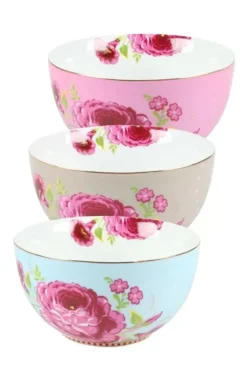 Pip Studio Kommen<Floral Kom S Blauw