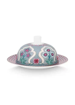 Pip Studio Botervloten<Flower Festival Botervloot Licht Blauw