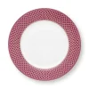 Pip Studio Dinerborden<Flower Festival Dinerbord Rood/Donker 26.5 Cm Roze
