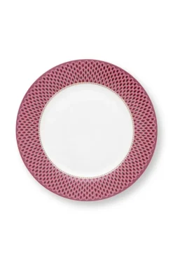 Pip Studio Dinerborden<Flower Festival Dinerbord Rood/Donker 26.5 Cm Roze