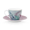 Pip Studio Kop/Schotel<Flower Festival Espresso Kop & Schotel Licht Blauw