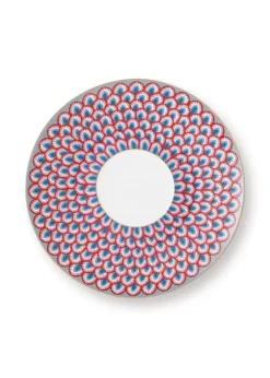 Pip Studio Kop/Schotel<Flower Festival Espresso Kop & Schotel Licht Blauw