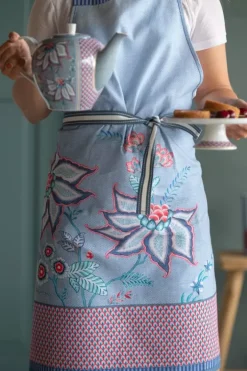 Pip Studio Keukenschorten<Flower Festival Keukenschort Blauw