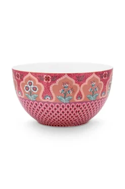 Pip Studio Kommen<Flower Festival Kom Donker 18 Cm Roze