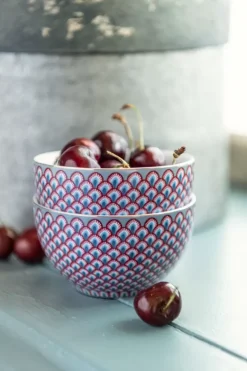 Pip Studio Kommen<Flower Festival Kom Rood/Light 9.5 Cm Blauw