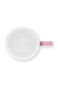 Pip Studio Theemokken<Flower Festival Mok Groot Deco Donker Roze