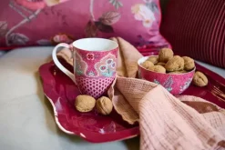 Pip Studio Theemokken<Flower Festival Mok Groot Deco Donker Roze