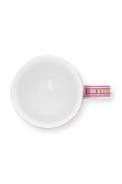 Pip Studio Koffiemokken<Flower Festival Mok Klein Rood/Donker Roze