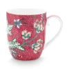 Pip Studio Koffiemokken<Flower Festival Mok Klein Donker Roze