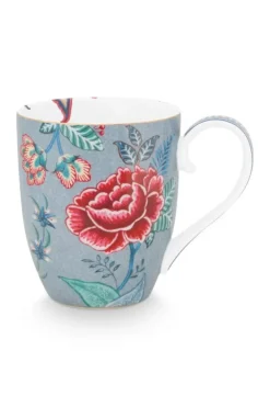Pip Studio Theemokken<Flower Festival Mok Xl Licht Blauw