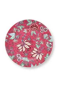 Pip Studio Onderborden<Flower Festival Onderbord Donker 32 Cm Roze