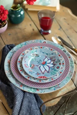 Pip Studio Onderborden<Flower Festival Onderbord Licht 32 Cm Blauw