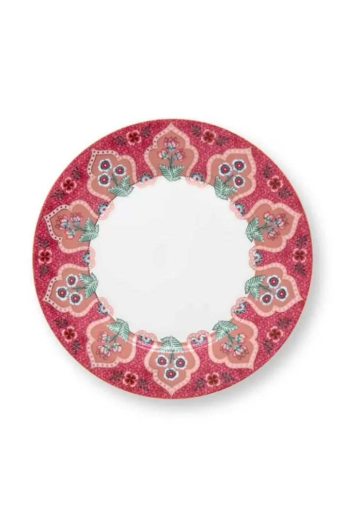 Pip Studio Ontbijtborden<Flower Festival Ontbijtbord Donker 21 Cm Roze