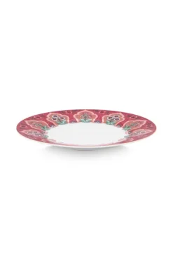 Pip Studio Ontbijtborden<Flower Festival Ontbijtbord Donker 21 Cm Roze