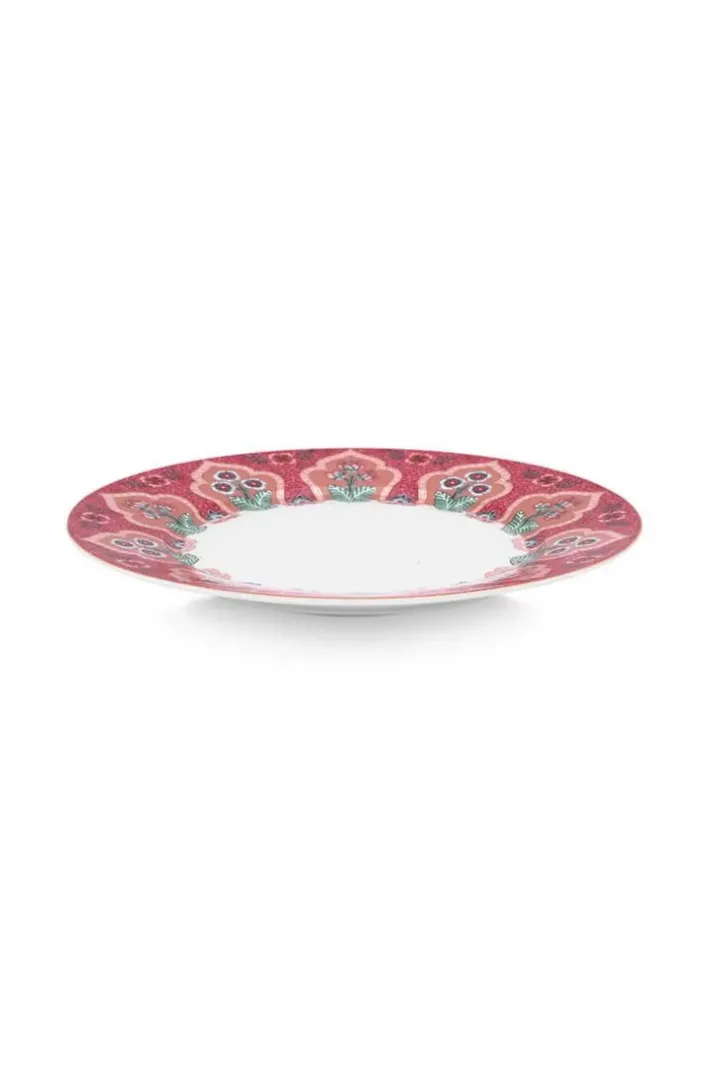 Pip Studio Ontbijtborden<Flower Festival Ontbijtbord Donker 21 Cm Roze