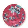 Pip Studio Gebaksborden<Flower Festival Petit Four Dark Pink 12Cm Roze