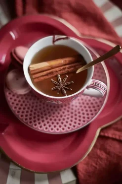 Pip Studio Sets Porseleinen Sets<Flower Festival Set/2 Espresso Kop & Schotel Donker Roze