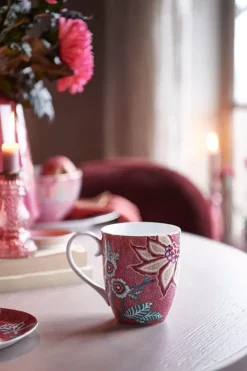 Pip Studio Sets Porseleinen Sets<Flower Festival Set/2 Mokken Xl Donker Roze