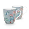 Pip Studio Sets Porseleinen Sets<Flower Festival Set/2 Mokken Klein Licht Blauw