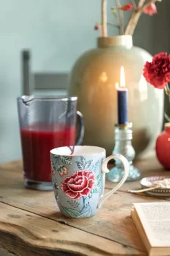 Pip Studio Sets Porseleinen Sets<Flower Festival Set/2 Mokken Xl Licht Blauw