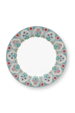 Pip Studio Sets Porseleinen Sets<Flower Festival Set/4 Ontbijtborden Licht 21Cm Blauw